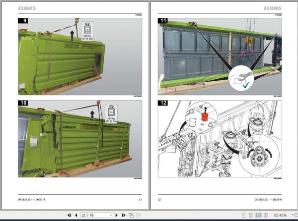 Claas Loader Wagons Cargos 9500 9400 Cargos 8500 8300 Assembly Instruction FR DE EN RU 2