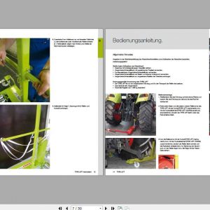 Claas Miscellaneous TYRE LIFT HYDRO TYRE LIFT Mechanical Assembly Instruction FR DE EN RU 2