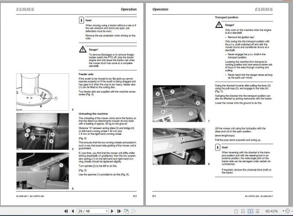 Claas Mowers Corto 250 Assembly Instruction 2