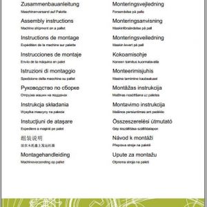 Claas Mowers Corto 310 F Corto 285 F Assembly Instruction FR DE EN RU 1