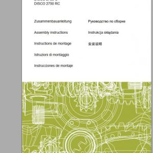 Claas Mowers Disco 3150C 2750C 2750RC Assembly Instruction  FR DE EN RU 1