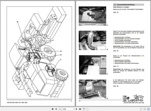 Claas Mowers Disco 8550 C 8 8500 C 8 Assembly Instruction FR DE EN RU 2