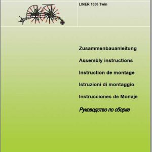 Claas Swathers Liner 1650 Twin Assembly Instruction FR DE EN RU 1
