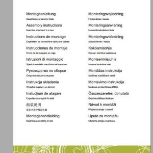 Claas Swathers Liner 1700 Twin 1700 Liner 1600 Twin 1600 Assembly Instruction FR DE EN RU 2