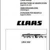 Claas Swathers Liner 3000 Conversion Instructions FR DE EN RU 1