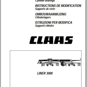 Claas Swathers Liner 3000 Conversion Instructions FR DE EN RU 1