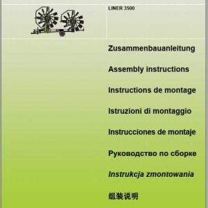 Claas Swathers Liner 3500 Assembly Instruction FR DE EN RU 1