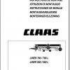 Claas Swathers Liner 780 780L 680 680L Assembly Instruction FR DE EN RU 1