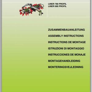 Claas Swathers Liner 780 Profil 680 Profil Assembly Instruction FR DE EN RU 1