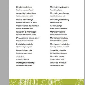 Claas Swathers Volto 800 Assembly Instruction FR DE EN RU 1