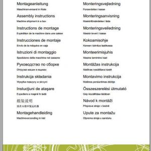 Claas Swathers Volto 800 TH Assembly Instruction FR DE EN RU 1