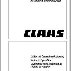 Claas Telehandlers Targo K SERIE Conversion Instructions FR DE EN RU 1