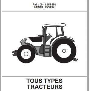 Claas Tractors TOUS TYPES TRACTEURS Conversion Instructions