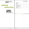 Clark Electric Rider Order ROS25 ROS40 OI 322 Operators Manual 1