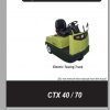 Clark Electric Towing Truck CT40 CTX70 OM 847 Operators Manual8087587 1