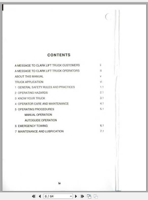 Clark Forklift AGP40 Operators Manual 3
