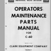 Clark Forklift C 60 Operators Manual 1