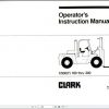 Clark Forklift C500Y 160 300 Operators Manual 1