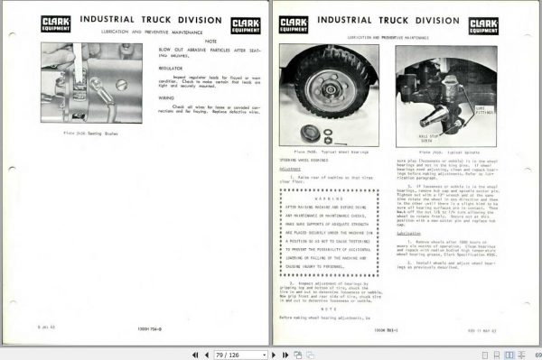 Clark Forklift CF20 25 O 147 Operators Manual 3