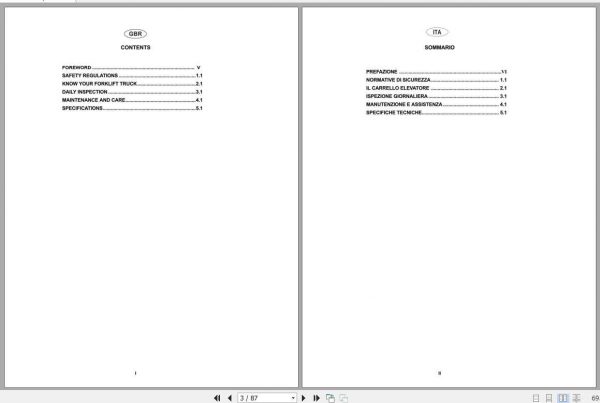 Clark Forklift CRX10 13 CRX14 15 18 CRX20 25 OM 934 Operators Manual 2