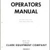 Clark Forklift CY100 140 CHY100 140 Operators ManualO 153 1