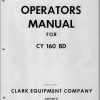 Clark Forklift CY160BD Operators ManualO 215 1