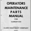 Clark Forklift Clarklift 40B Operators Manual 1