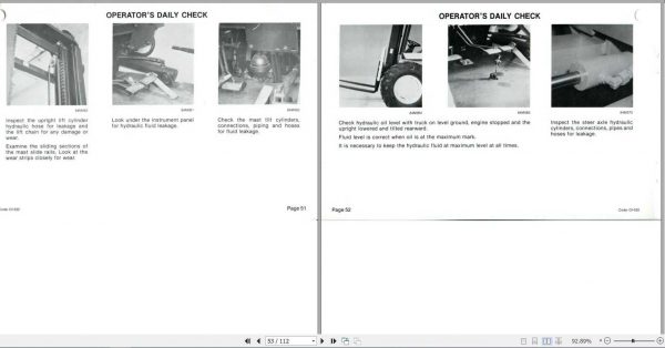 Clark Forklift DRT30 OI 532 Operators Manual2390227 3