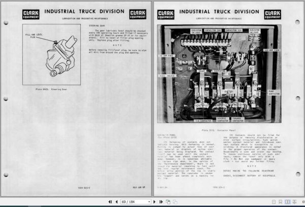 Clark Forklift EC30 40B EC30 40C ECS50C O 172 Operators Manual 3