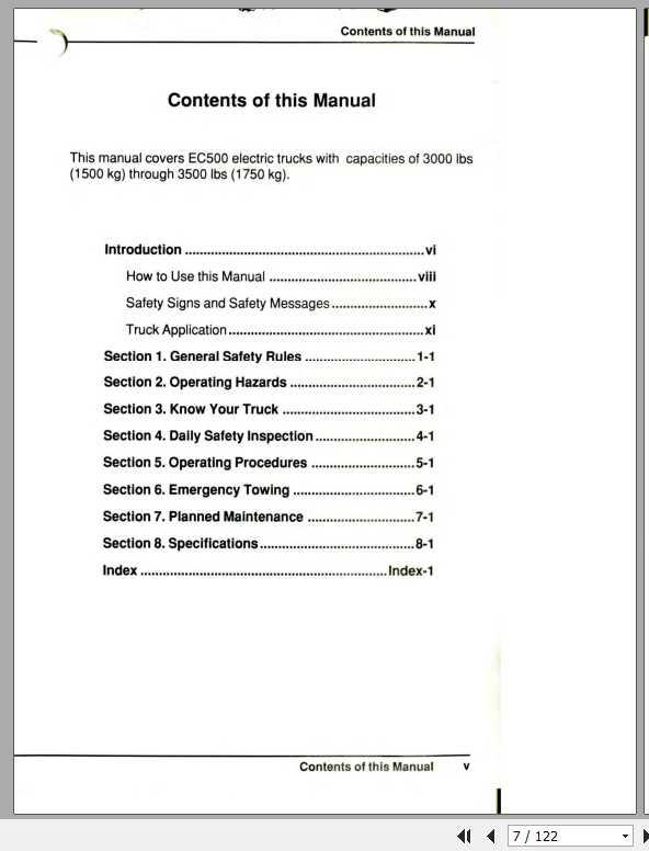Clark Forklift EC500 S30 S35 OM 595 Operators Manual2795356 2
