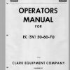 Clark Forklift ECSGSV 50 70 Operators Manual 2