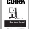 Clark Forklift ESX250 Operators Manual 1