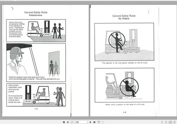 Clark Forklift ETR10 OM 557 Operators Manual2777832 3