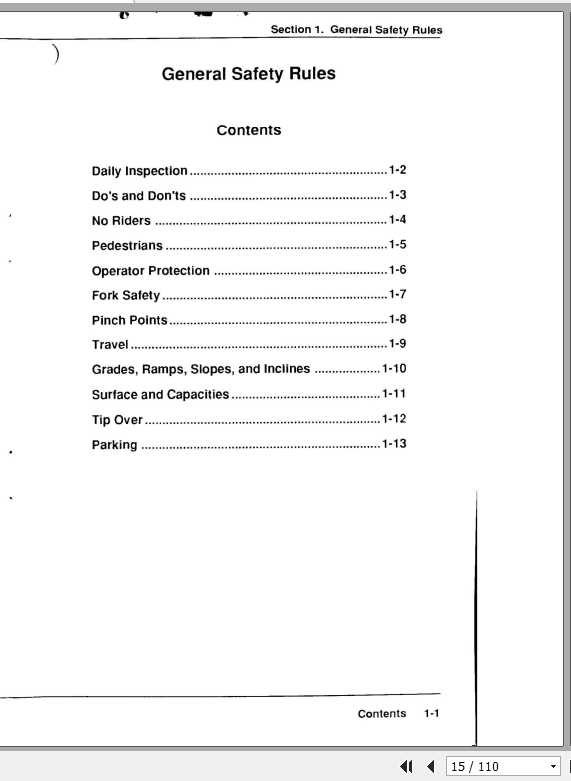 Clark Forklift NPR17 20 OM 587 Operators Manual2794100 2