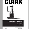 Clark Forklift NPX12D NPX22 Operators ManualENES 1
