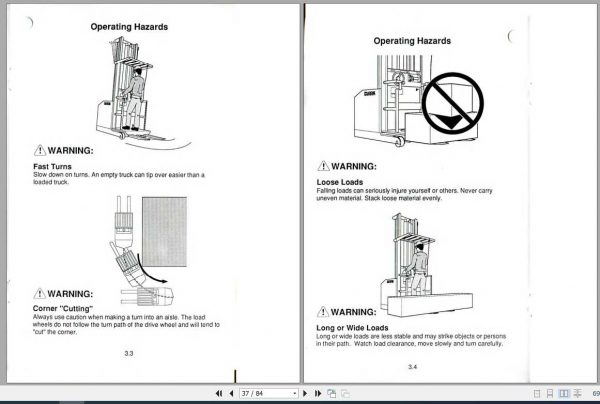 Clark Forklift OP15B OM 576 Operators Manual2779293 3