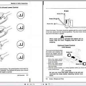 Clark Forklift Pwd30 40 Hwd30 40 Om 605 Operators Manual2805126 3