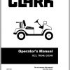 Clark Tractor GC2 TR246 GO240 OM 726 Operators Manual 1