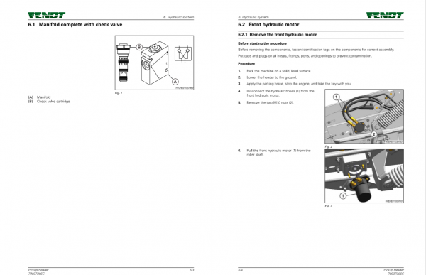Fendt Eu Harvesting 4300 Pick Up Header Workshop Service Manual 3
