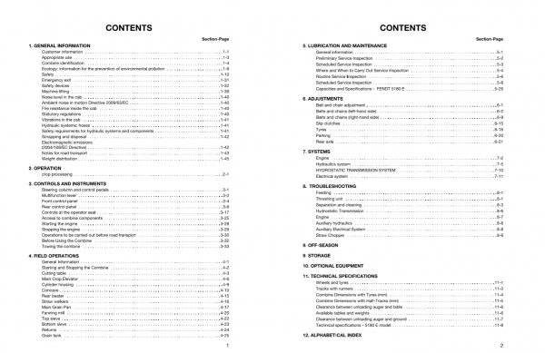 Fendt Eu Harvesting 5180 E Combines Operators Manual 2013 L272714F 2