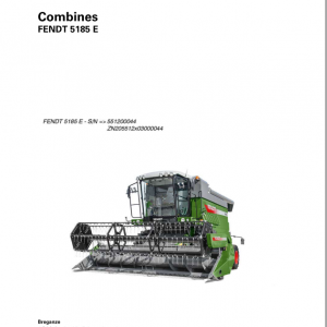 Fendt Eu Harvesting 5185E Combines Operators Manual 2017 3274351F 1
