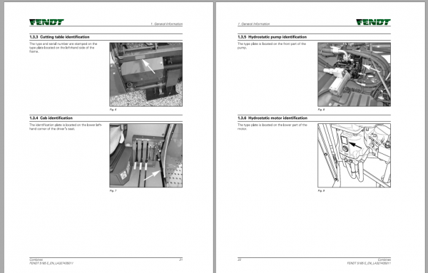 Fendt Eu Harvesting 5185E Combines Operators Manual 2017 3274351F 3