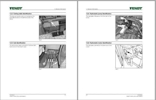 Fendt Eu Harvesting 5185E Combines Operators Manual 2018 3274352F 3