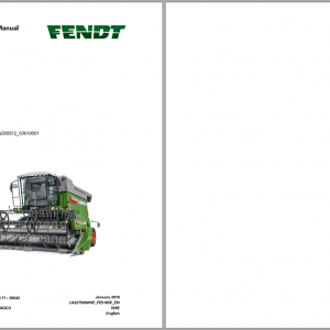 Fendt Eu Harvesting 5185E Combines Workshop Service Manual 2018 3275090F 2