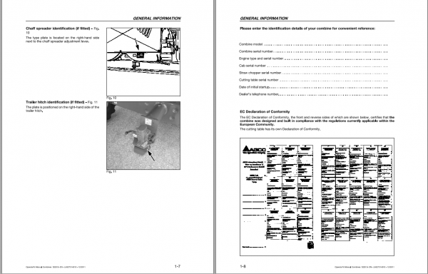 Fendt Eu Harvesting 5220 E Combines Operators Manual 2012 1857673B 3