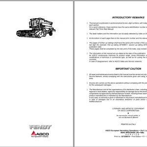 Fendt Eu Harvesting 5220 E Combines Workshop Service Manual 1857672B 1