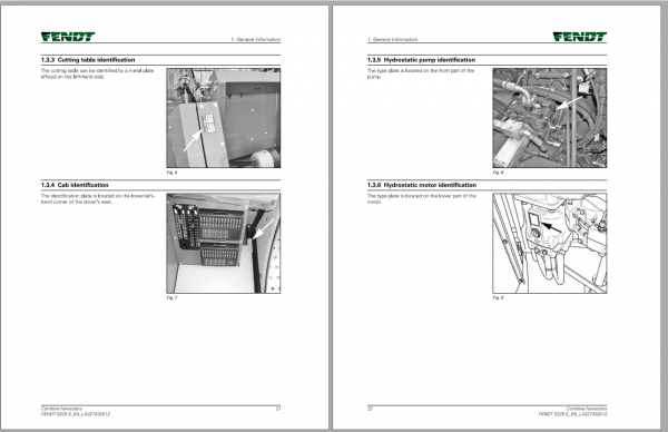 Fendt Eu Harvesting 5225E Combines Operators Manual 2018 3274322F 3