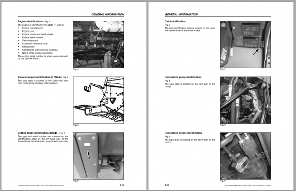 Fendt Eu Harvesting 5255l MCS 6275l MCS Combines Operators Manual 2012 1857673C 2