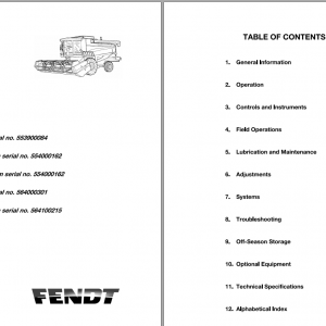 Fendt Eu Harvesting 5275 C Pl 6335 C Pl Combines Operators Manual 2014 L273173F 1