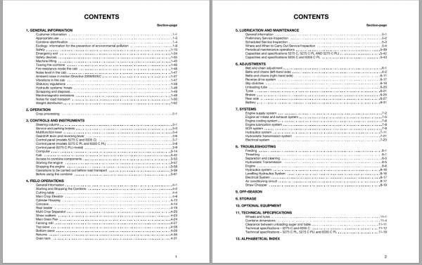 Fendt Eu Harvesting 5275 C Pl 6335 C Pl Combines Operators Manual 2014 L273173F 2